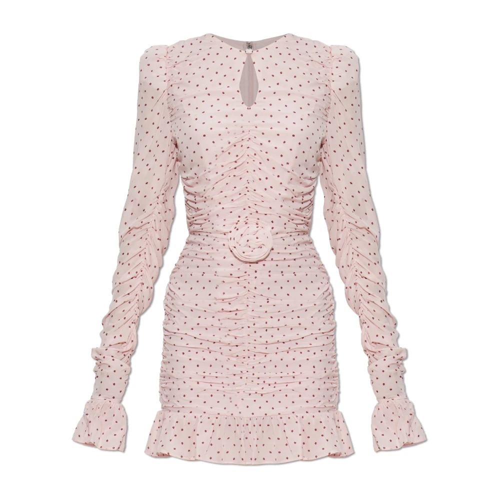 Rotate Birger Christensen Donna Rosa - Abito Con Cintura Decorativa - Dresses - M