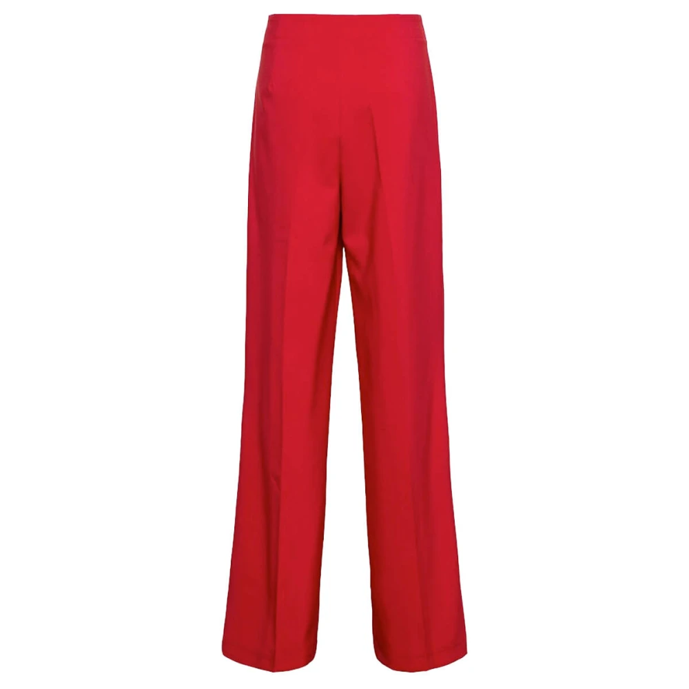 &Co Woman Wijde Broek Zomerse Stijl Red Dames