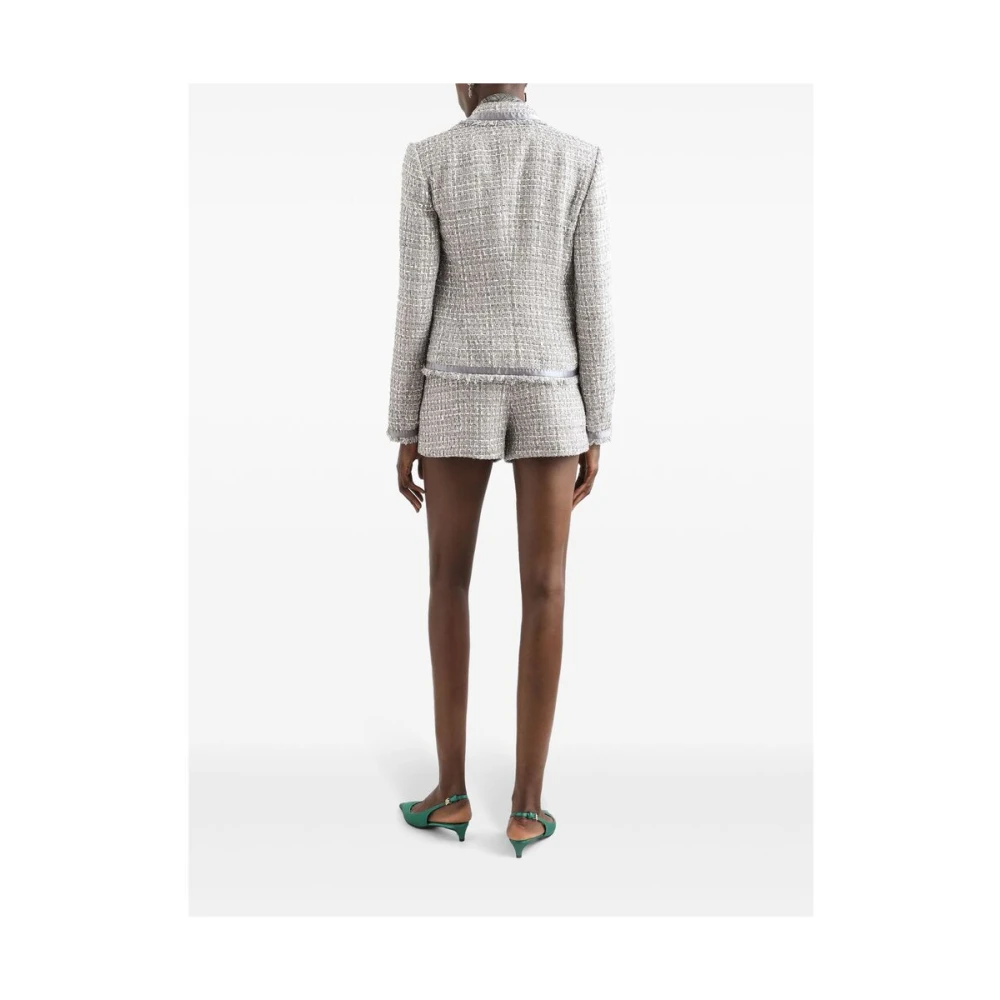 Dolce & Gabbana Lichtgrijze Riem Broek Gray Dames
