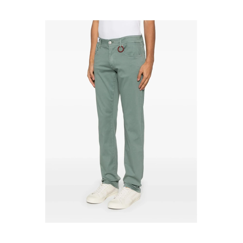 Tramarossa Teal Groene Klassieke Vijf-Pocket Broek Green Heren