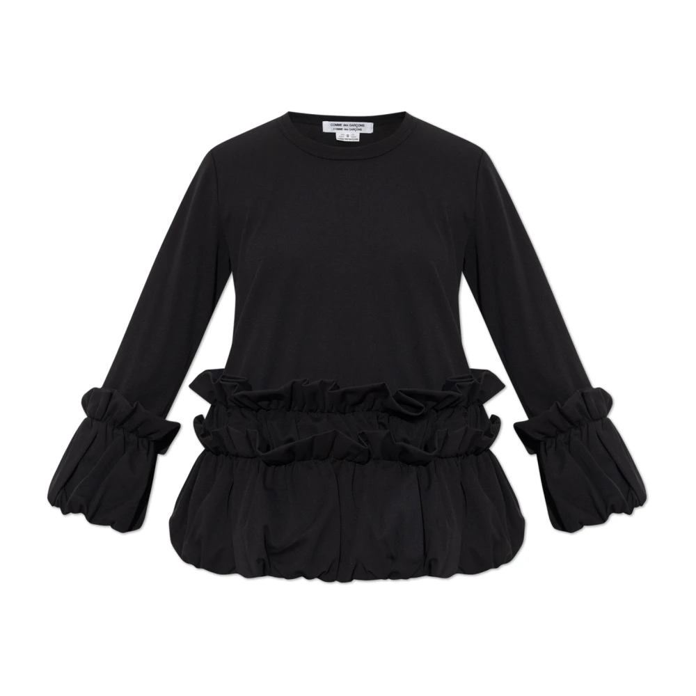 Comme des Garçons Gerimpelde top Black Dames