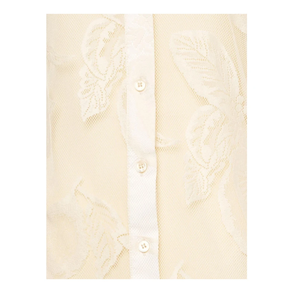 SPORTMAX Geknoopt Dubbellaags Shirt Beige Dames