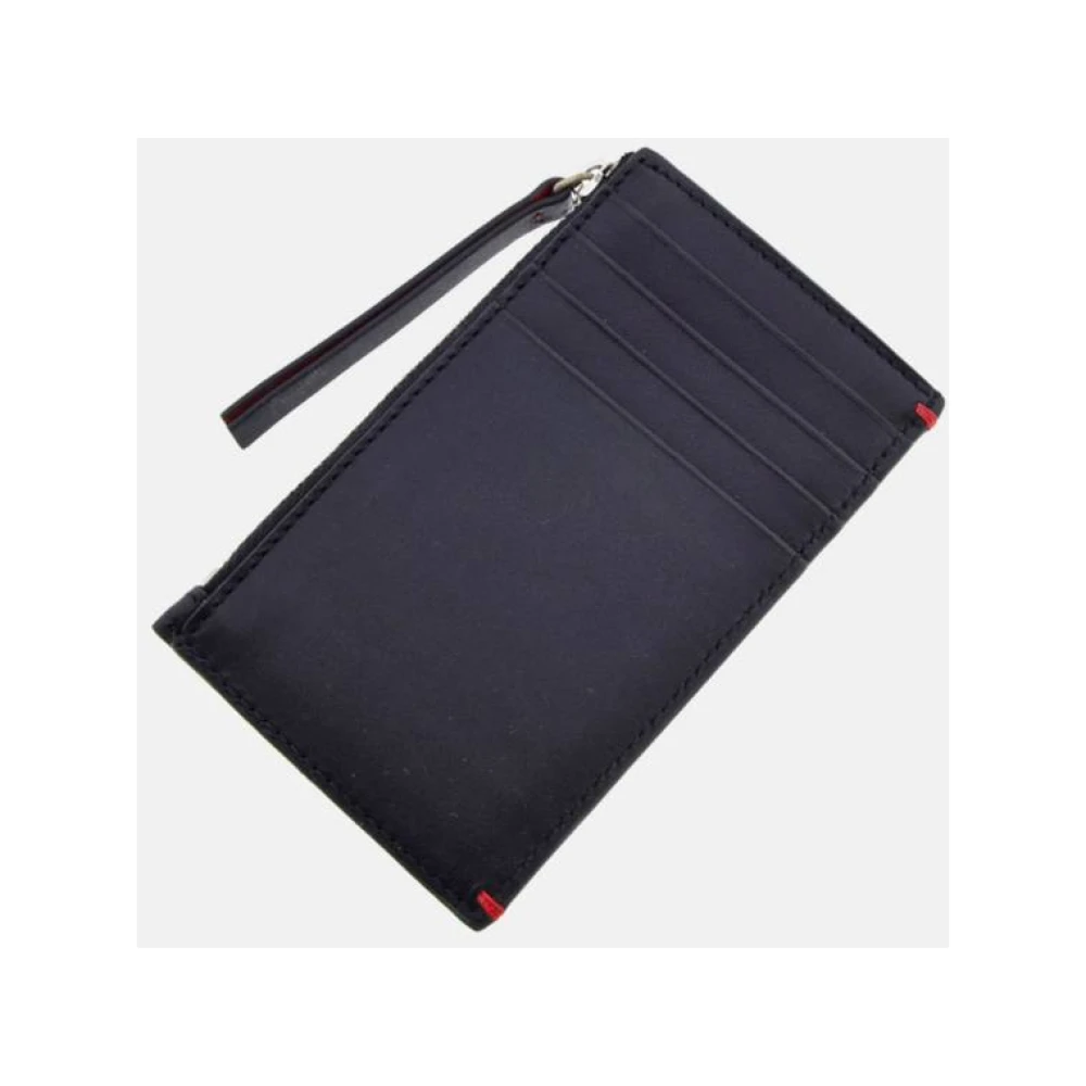 Carolina Herrera Zwarte CH Rode Editors Kaarthouder Black Dames