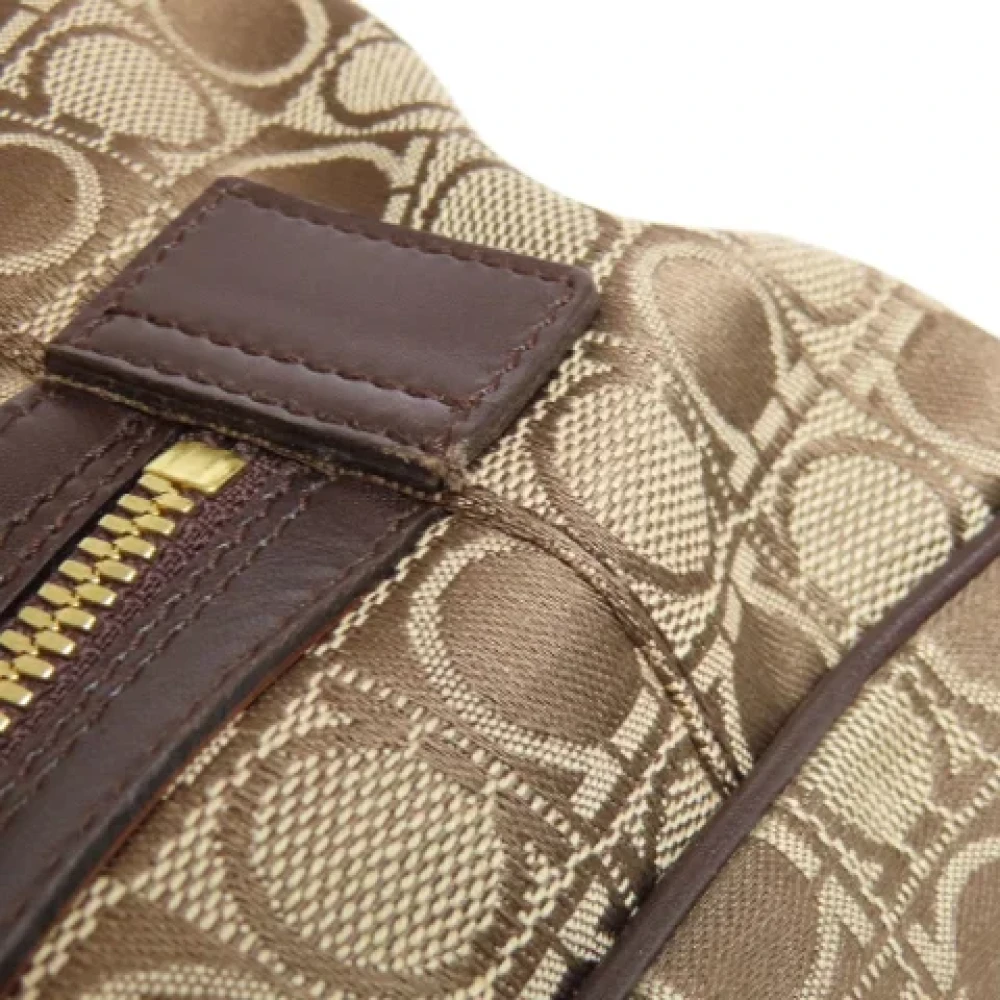 Salvatore Ferragamo Pre-owned Canvas handbags Brown Dames