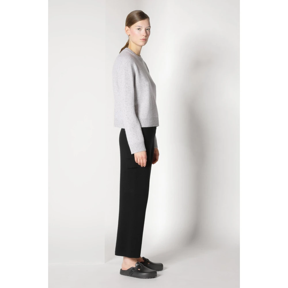 Sminfinity Gebreide Crew Neck Trui Gray Dames