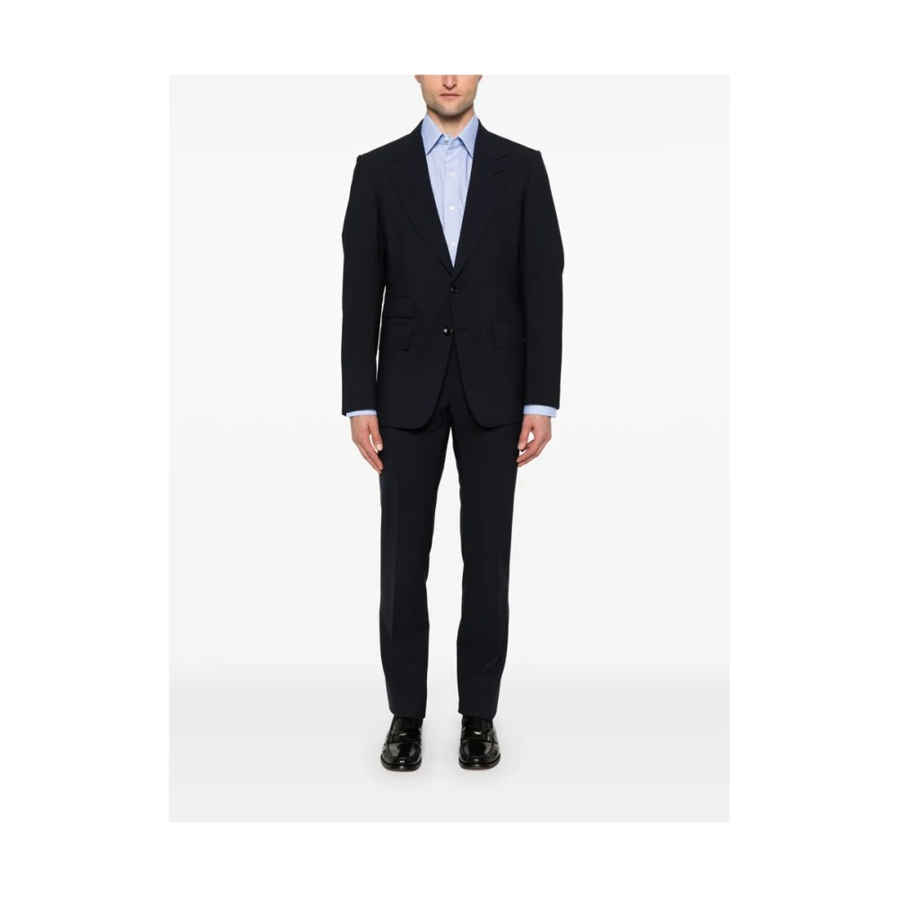 Tom Ford Lichtblauwe Knoopshirt Blue Heren
