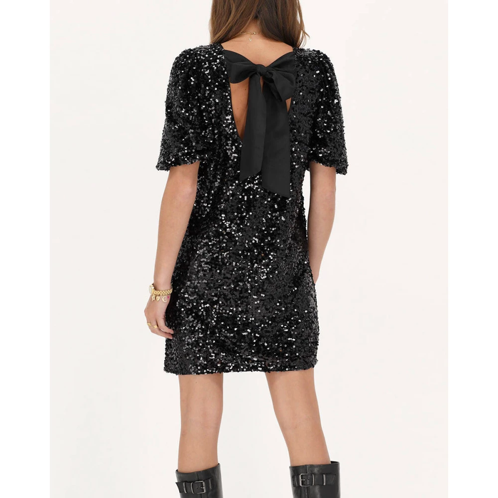 My Jewellery Pailletjurk met strikken Black Dames