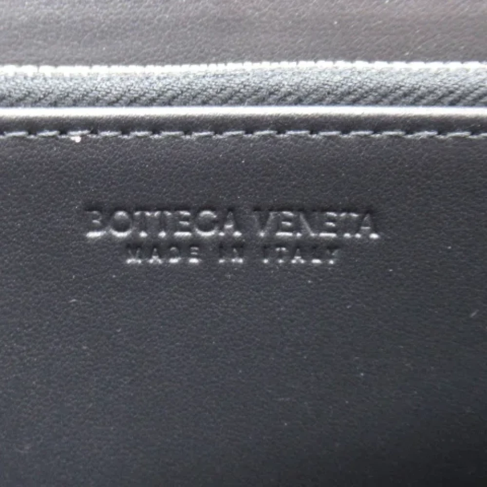 Bottega Veneta Vintage Pre-owned Leather wallets Black Dames