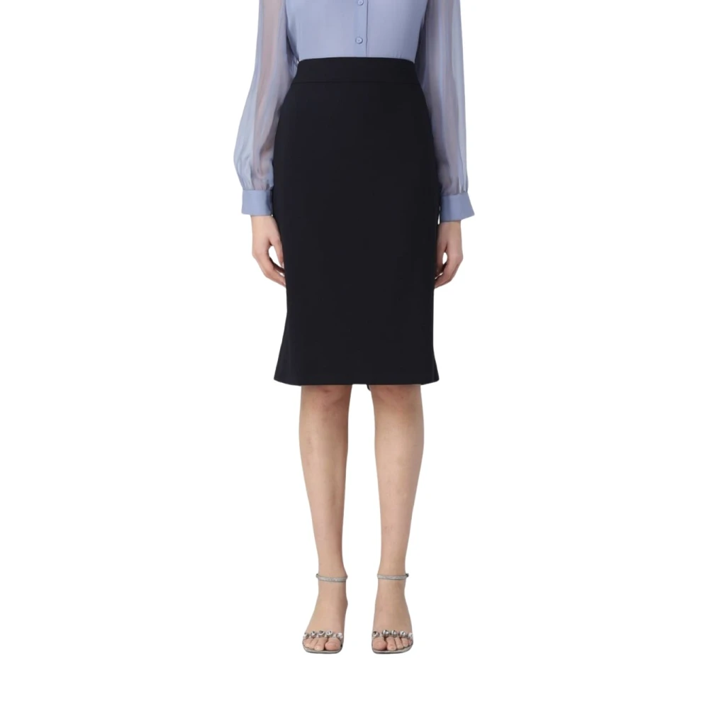 Emporio Armani Knee-Length Skirt Blue Dames