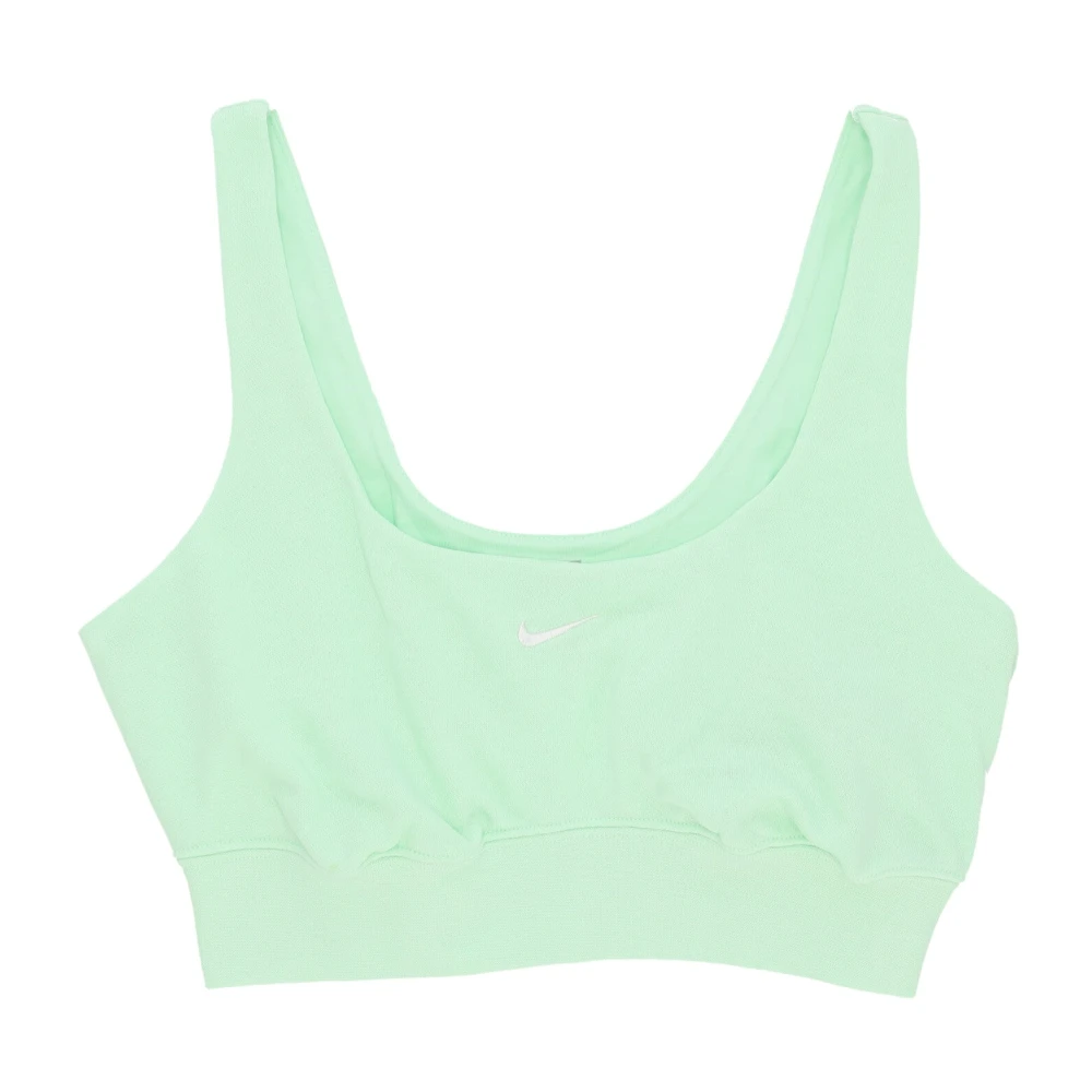 Nike Women's Green Chill Terry Cropped Tank Top - Sports Bras - M - Sport