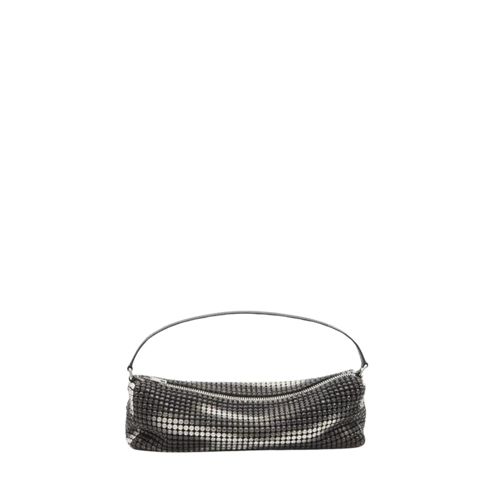 Alexander Wang Women's Black Shoulder Bags, One Size, Rhinestone Shoulder Bag