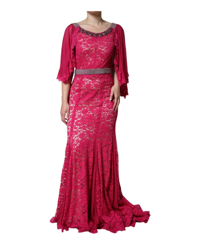 robe-rose-sheath-cristal-avec-ceinture