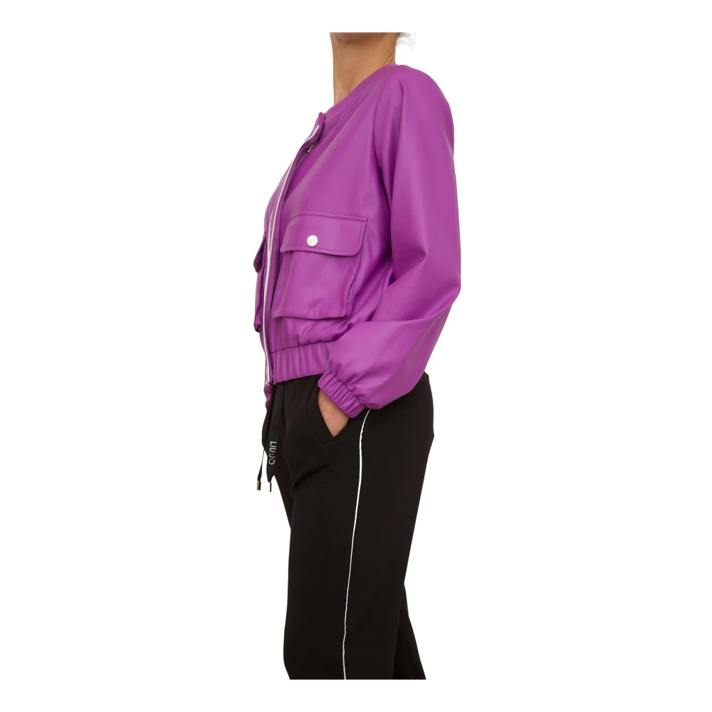 Liu Jo Paarse Coated Jas Purple Dames