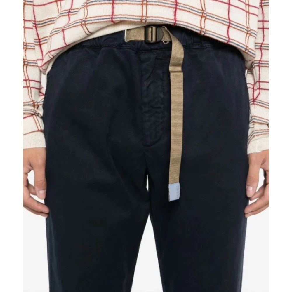 White Sand Technische sportbroek Slim Fit Black Heren