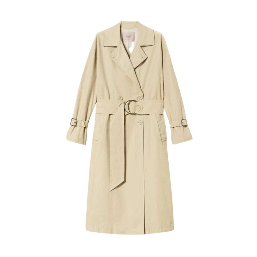 Twinset Women's Beige Trench Coats, Xs, Stylish Trench Coat
