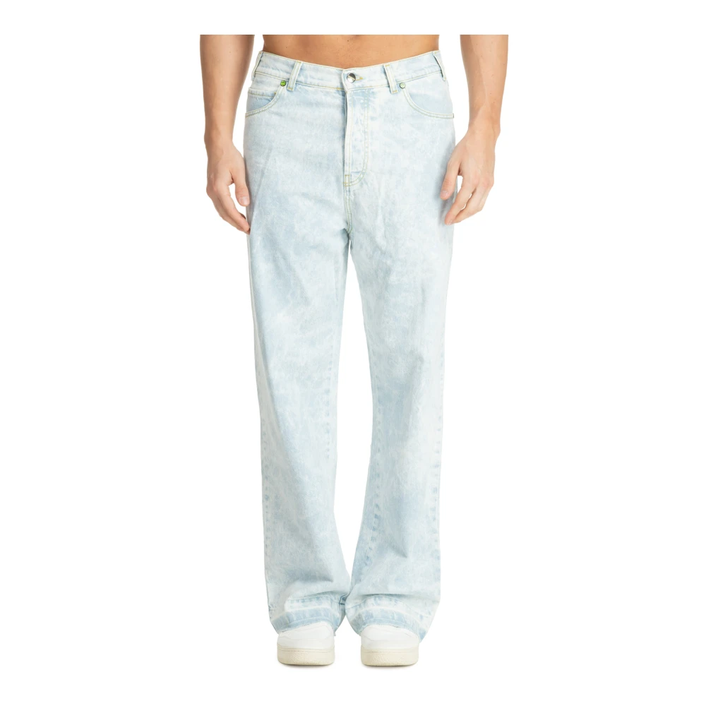 Barrow Straight Jeans met Logo en Meerdere Zakken Blue Heren