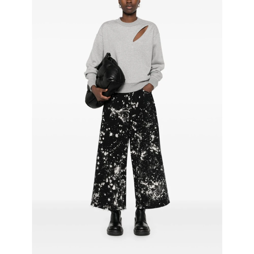 alexander mcqueen Grijze Sweater met Cut-Out Details Gray Dames