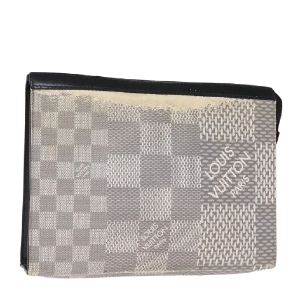 Louis Vuitton Vintage Pre-owned Canvas clutches Gray Dames