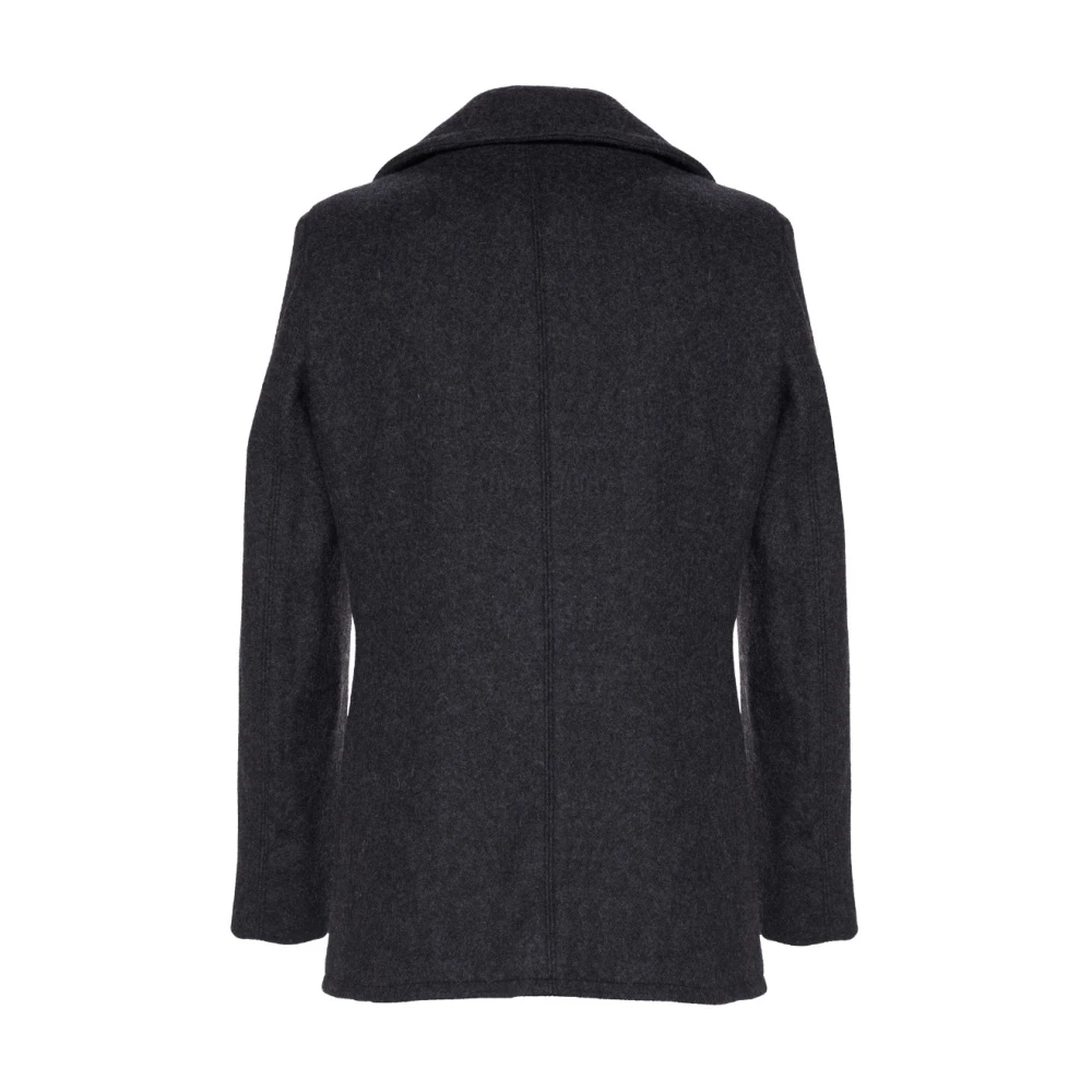 Schott NYC Klassieke Dubbelgeknoopte Peacoat Gray Heren