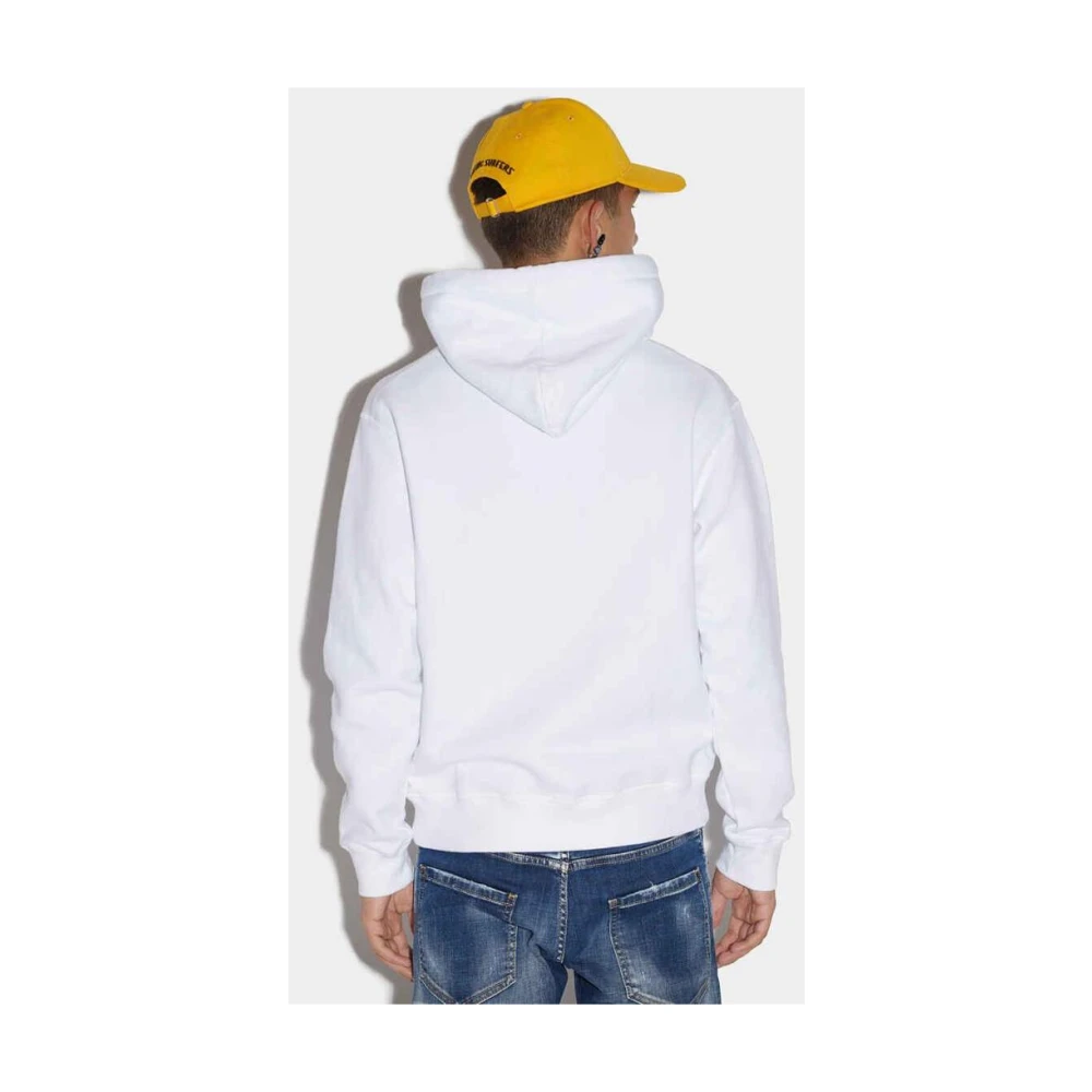 Dsquared2 Stijlvolle Sweatshirt Collectie White Heren