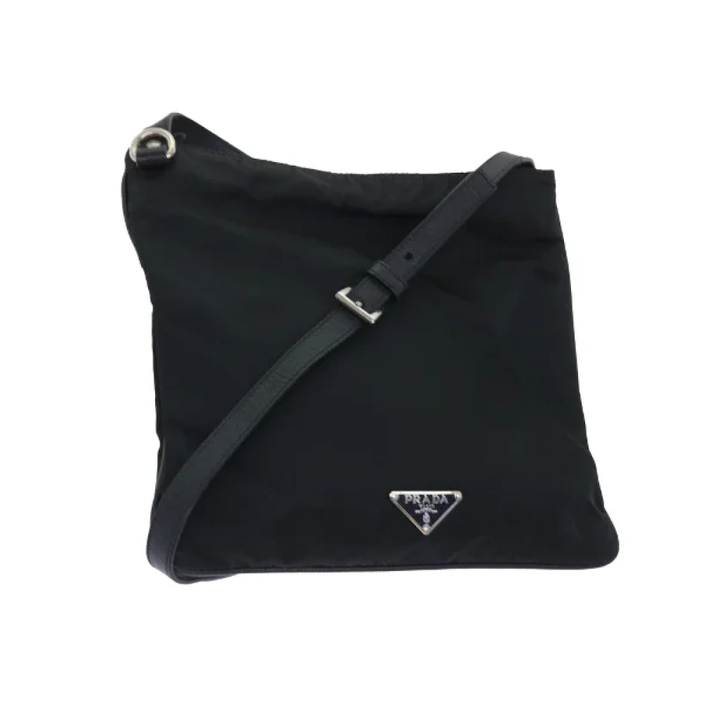 Prada Vintage Pre-owned Nylon prada-bags Black Dames