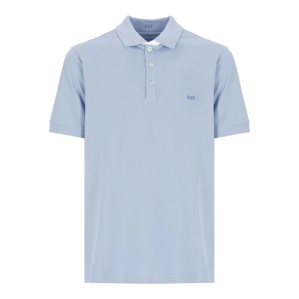 Fay - Tops > Polo Shirts - Blue - Fay - Modalova