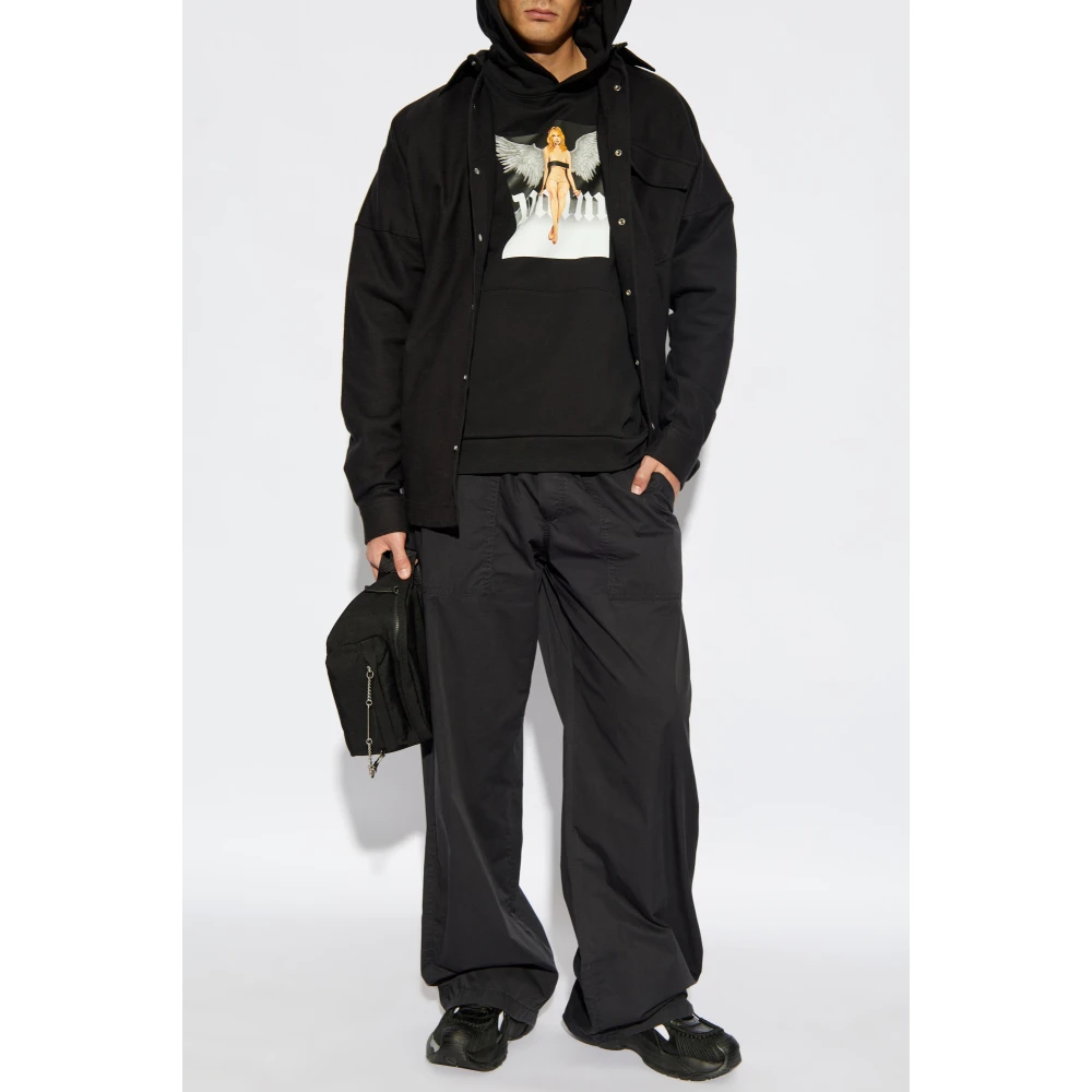 Palm Angels Oversized sweatshirt Black Heren