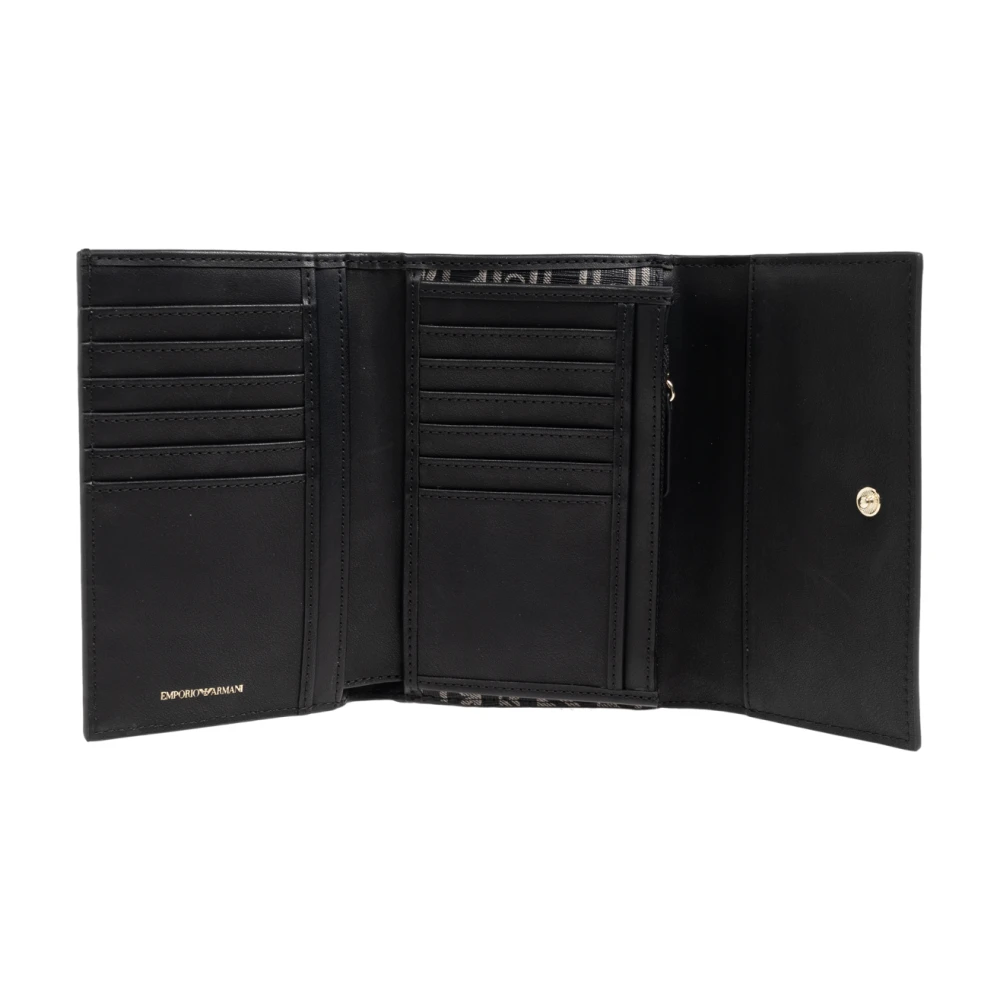 Emporio Armani Portemonnee met monogram Black Dames