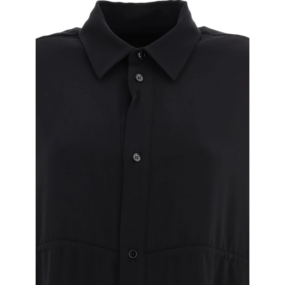 MM6 Maison Margiela Chemisierjurk met trekkoord Black Dames