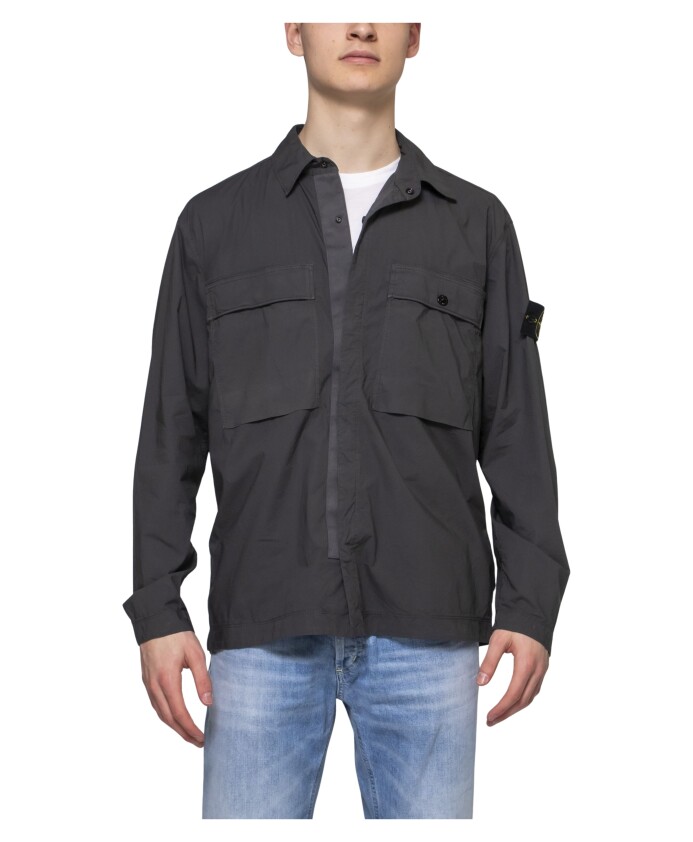 overshirt-en-toile-de-coton-stretch-avec-poches