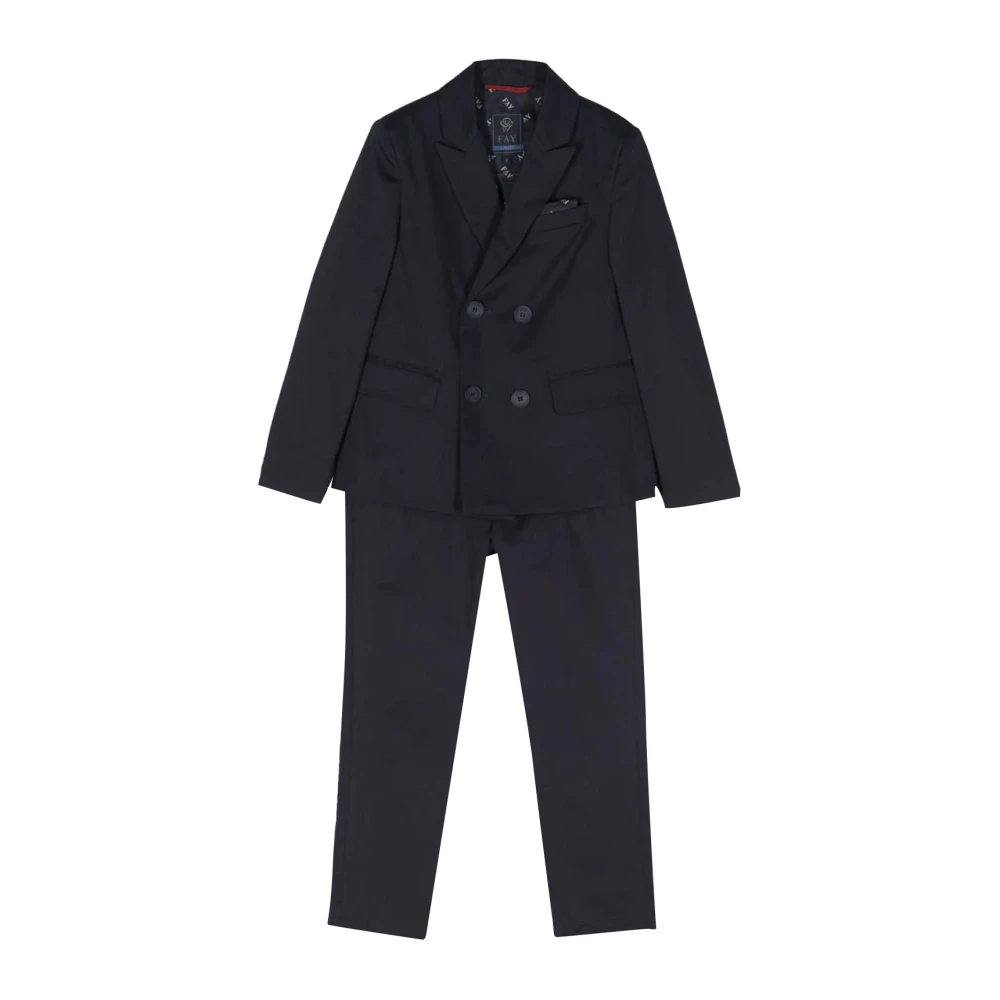 Fay Boys Blue Kids Suits, 2 Y, Cotton Suit