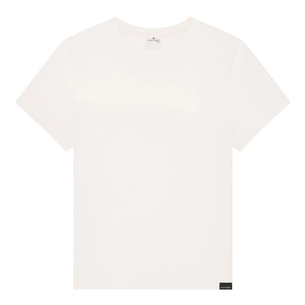 Courrèges Casual Katoenen T-shirt White Dames