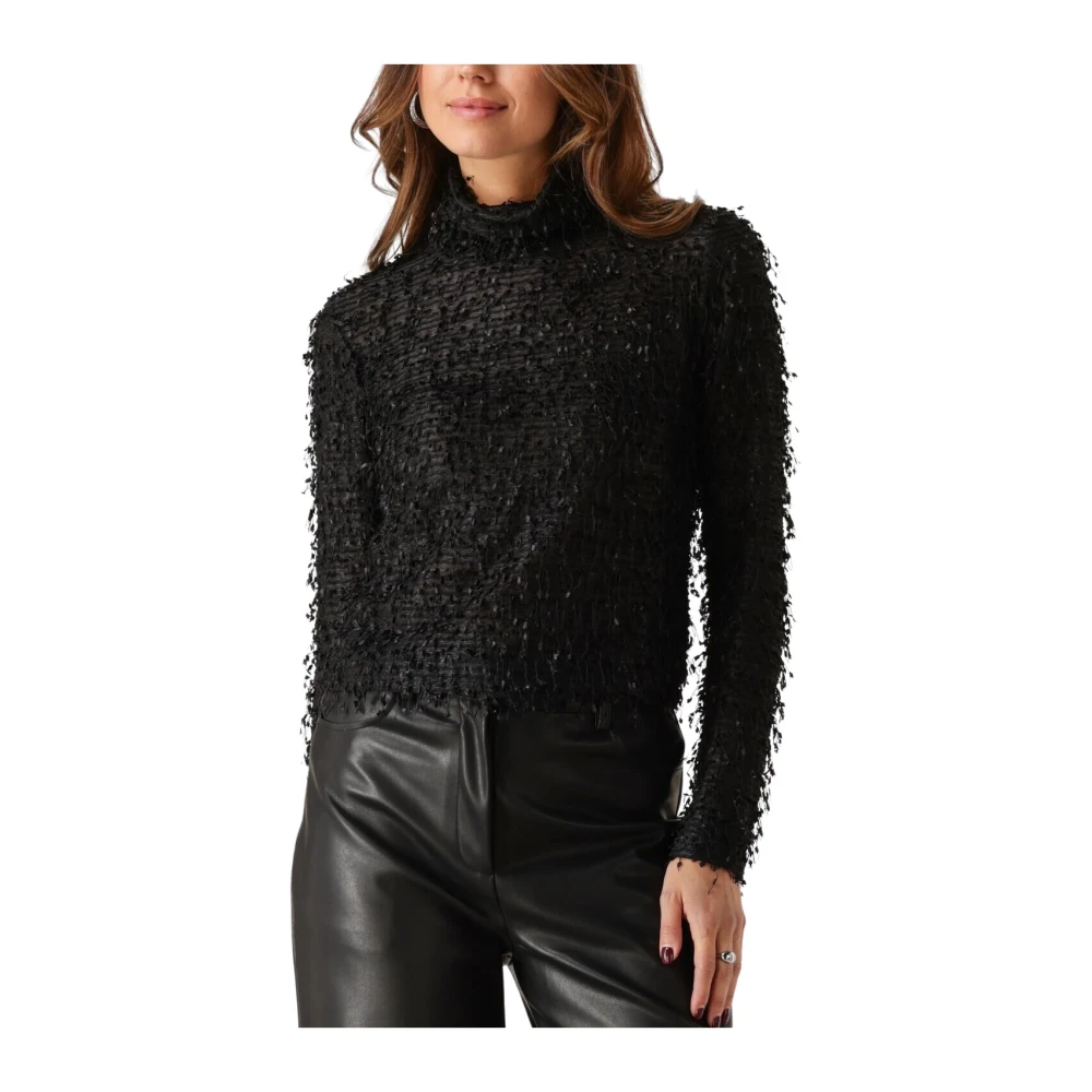 MY ESSENTIAL WARDROBE Dames Truien & Vesten Sinomw Rollneck Blouse Zwart