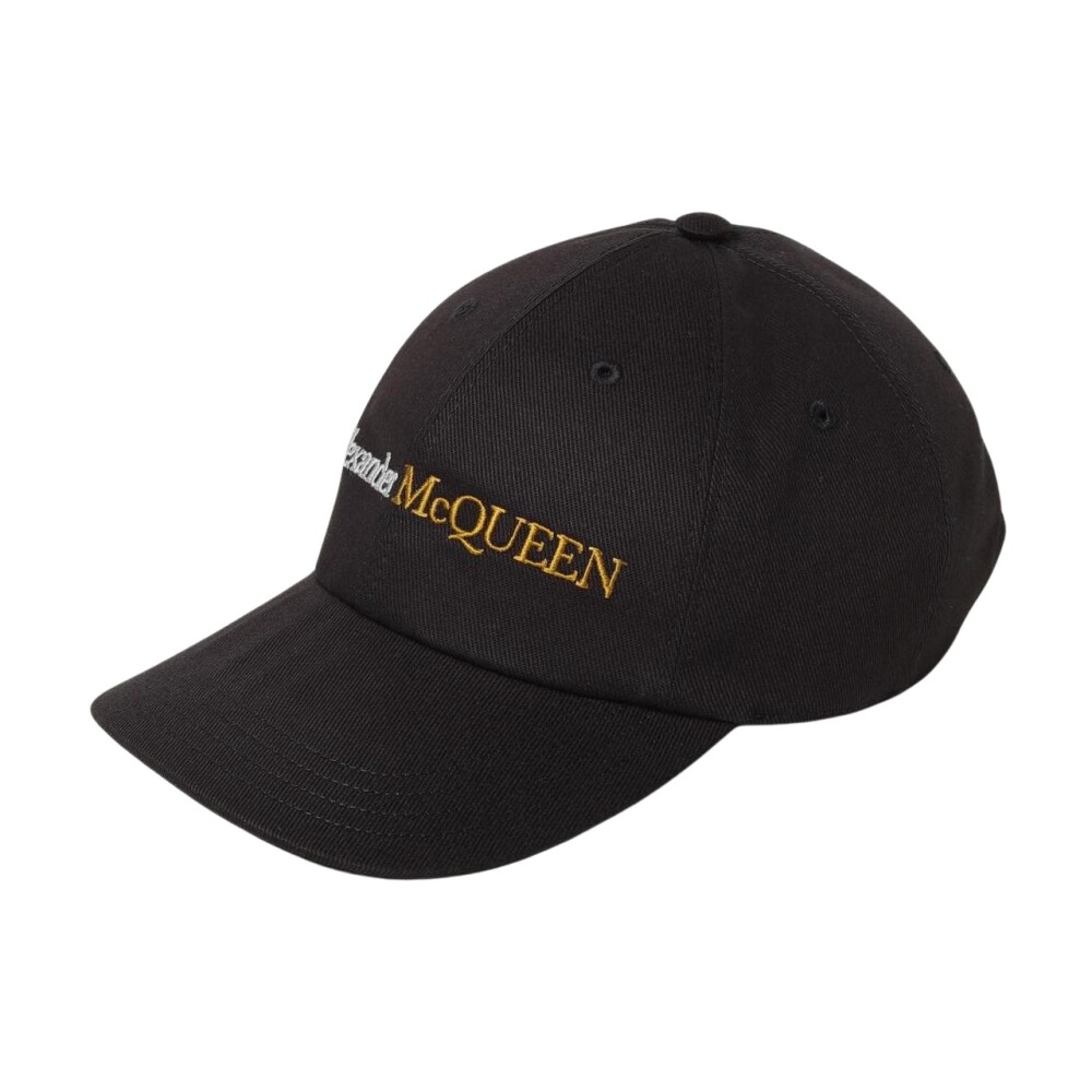 Alexander McQueen キャップ 黒 Alexander McQueen アレキサンダー・マックイーン ロゴ キャップ