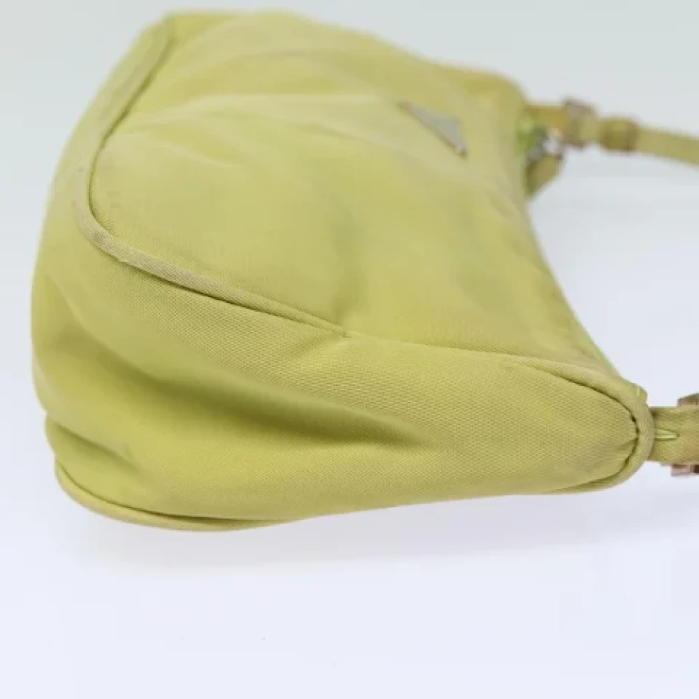 Prada Vintage Pre-owned Nylon pouches Yellow Dames