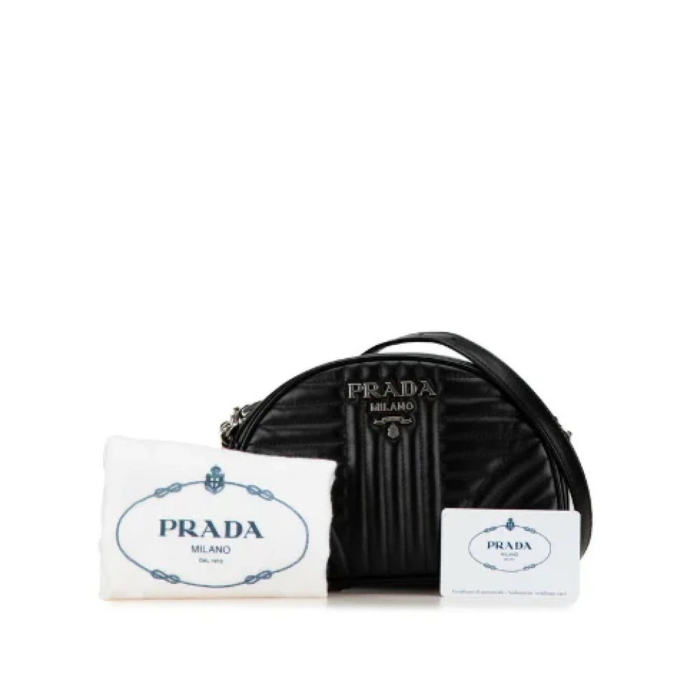 Prada Vintage Pre-owned Leather prada-bags Black Dames