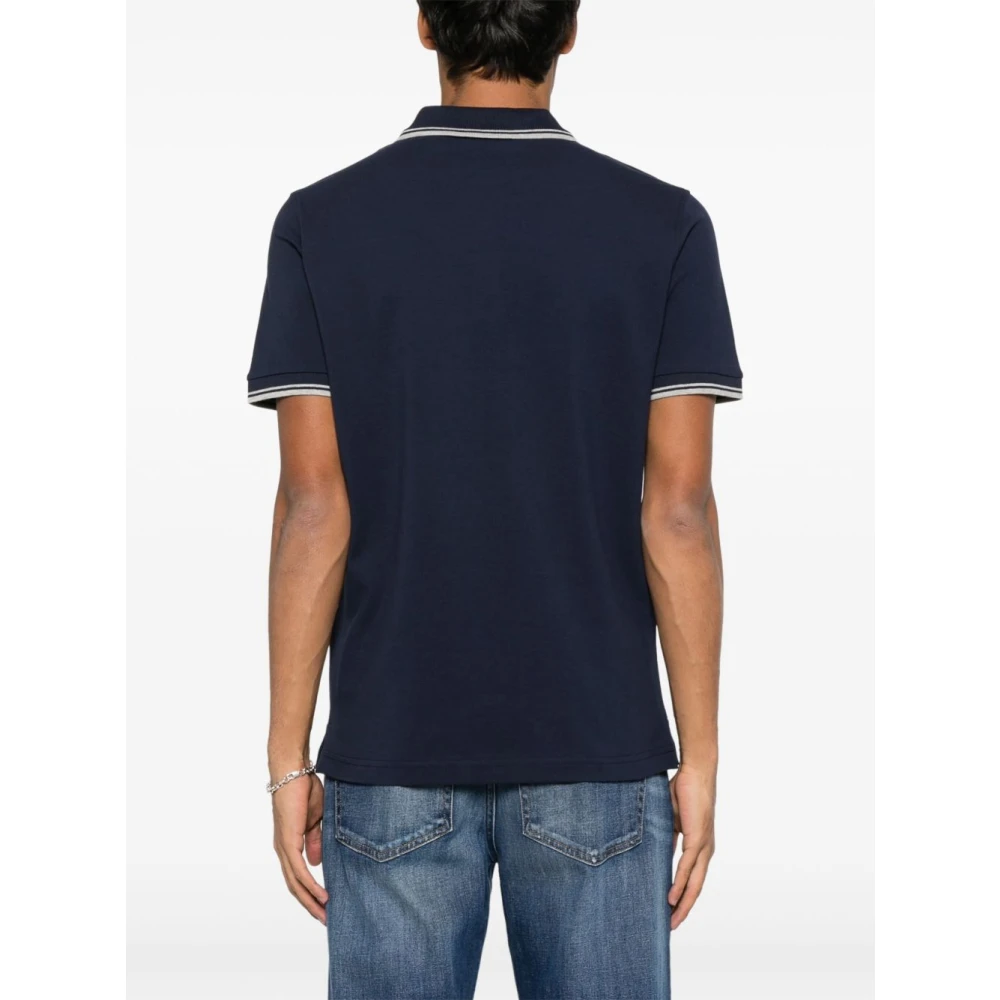 Fay Zwart T-shirt en Polo Blue Heren
