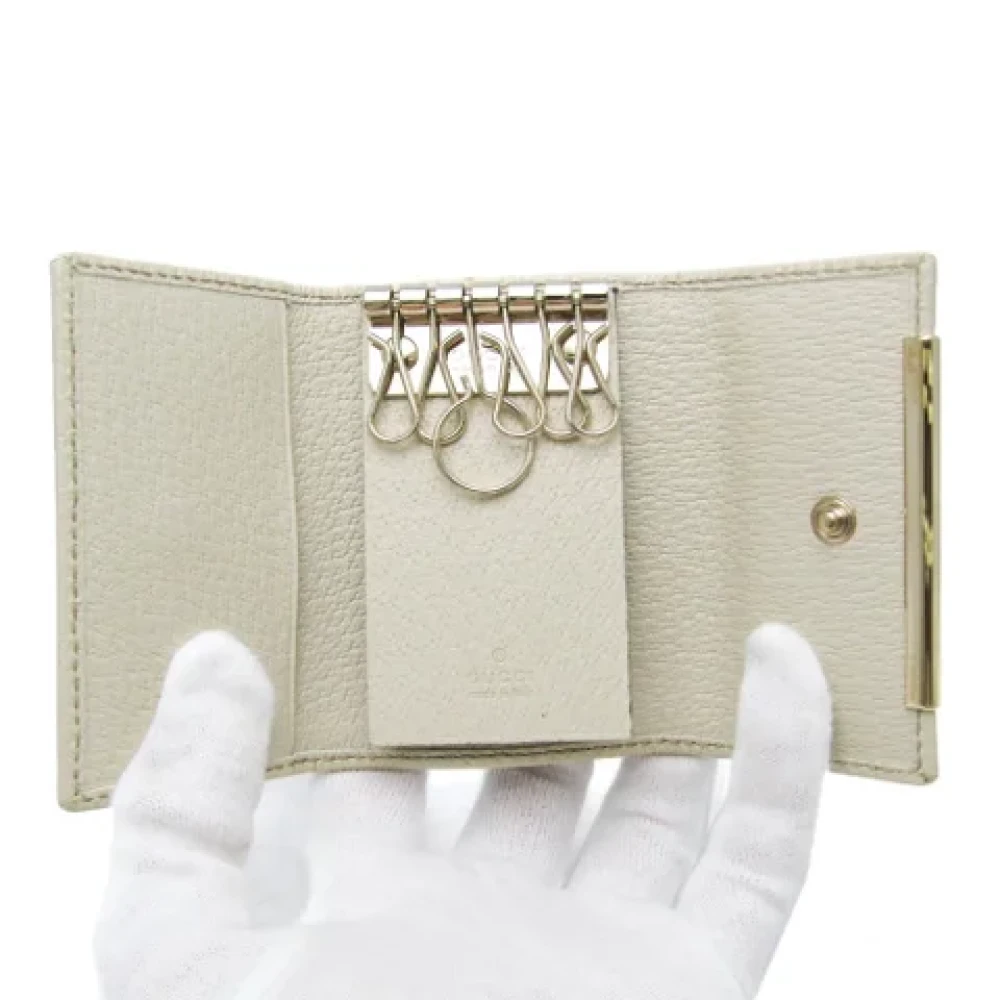 Gucci Vintage Pre-owned Fabric key-holders Beige Dames