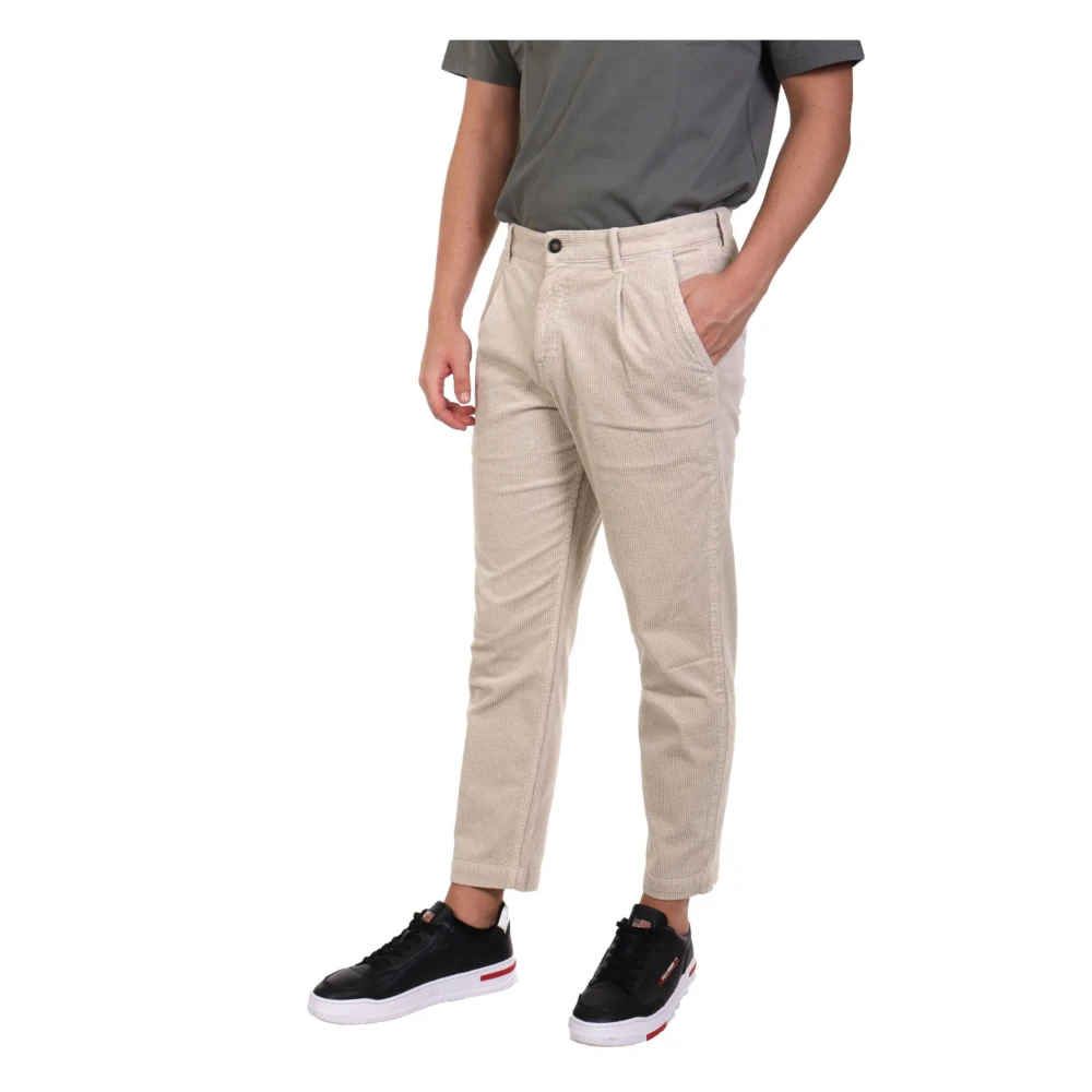 Hugo Boss Heren Chino Shyne Broek Beige Heren