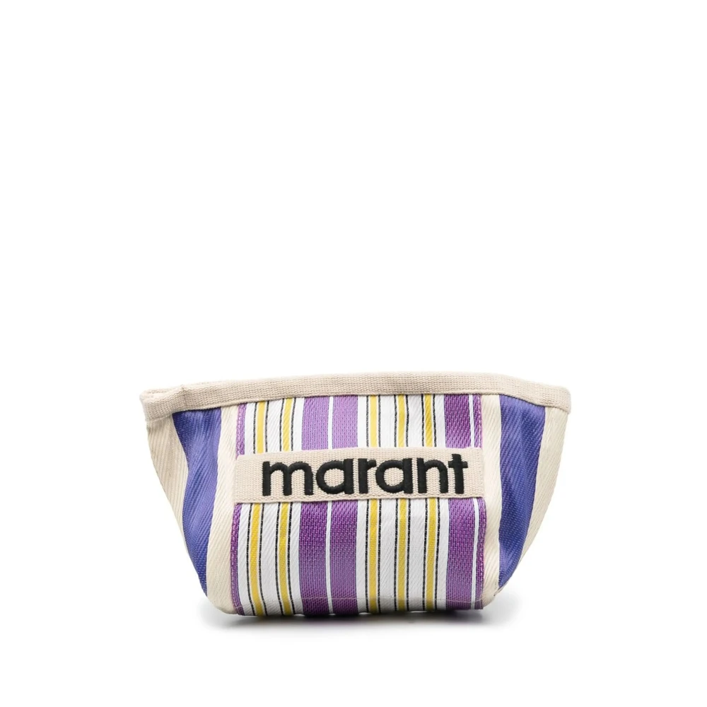 Isabel marant Gestreepte Logo Print Schoudertas Multicolor Dames