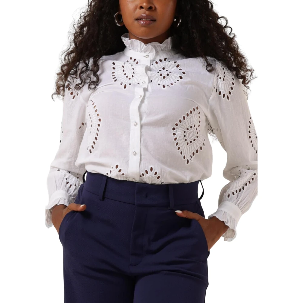 Moliin Elegante Witte Blouse Roberta White Dames