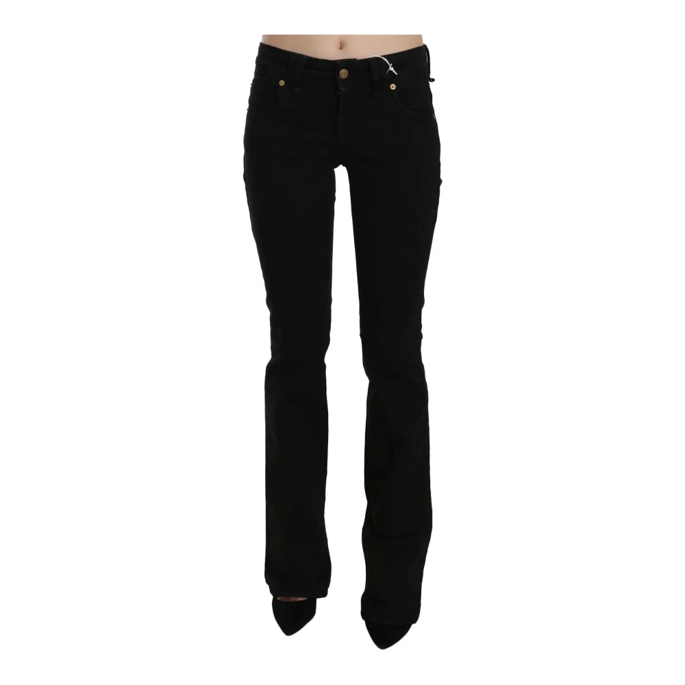 John Galliano Women's Black Bootcut Jeans, W25, Slim Leg Skinny Denim Jeans