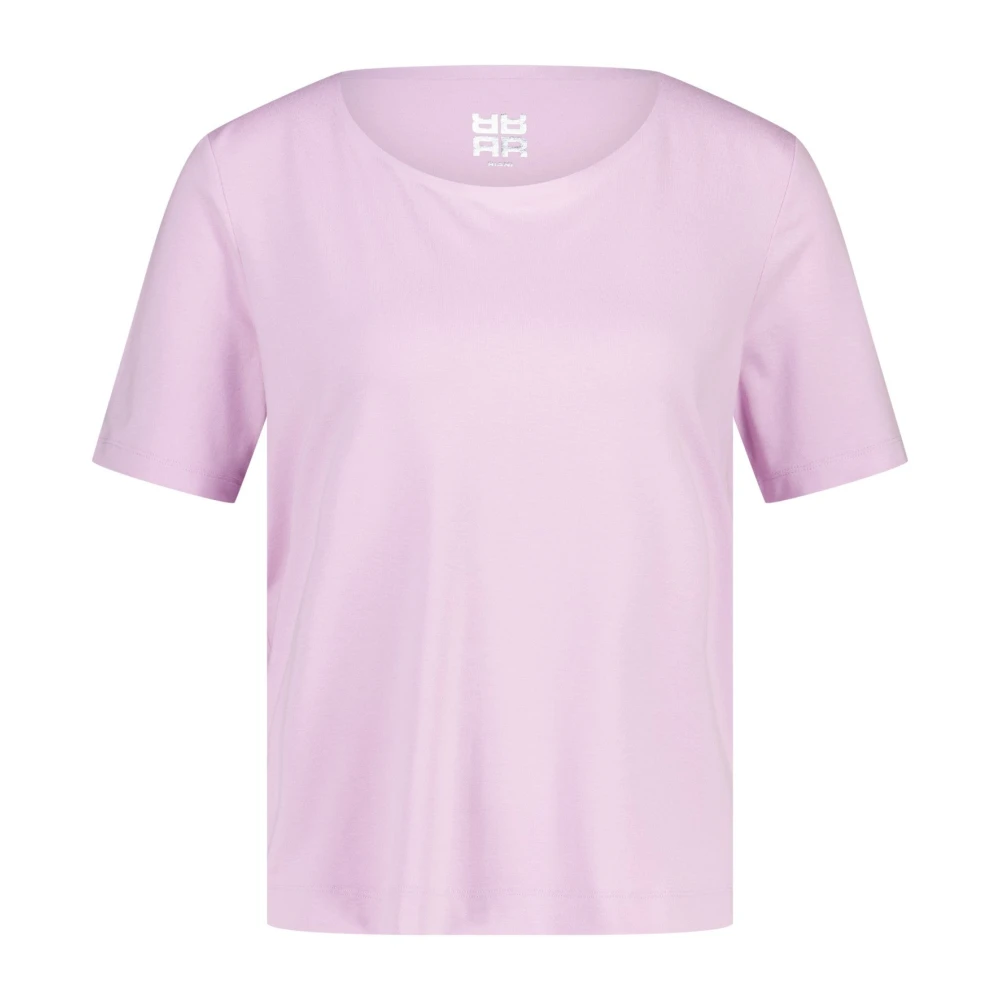 RIANI Viscose Mix T-Shirt Losse Pasvorm Ronde Hals Pink Heren