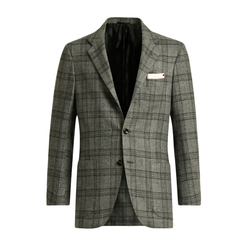 Kiton - Jackets > Blazers - Gray - Kiton - Modalova