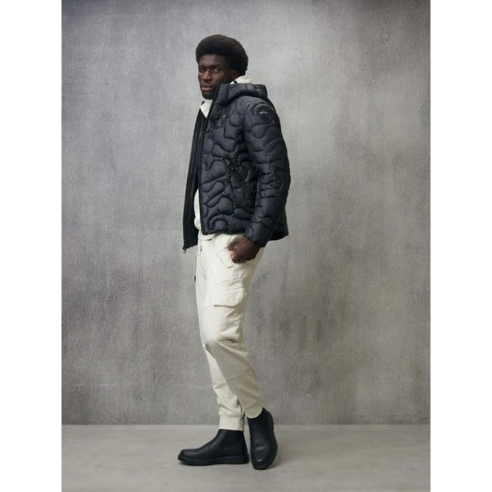 Blauer Heren Hooded Hamlet Puffer Jas Black Heren