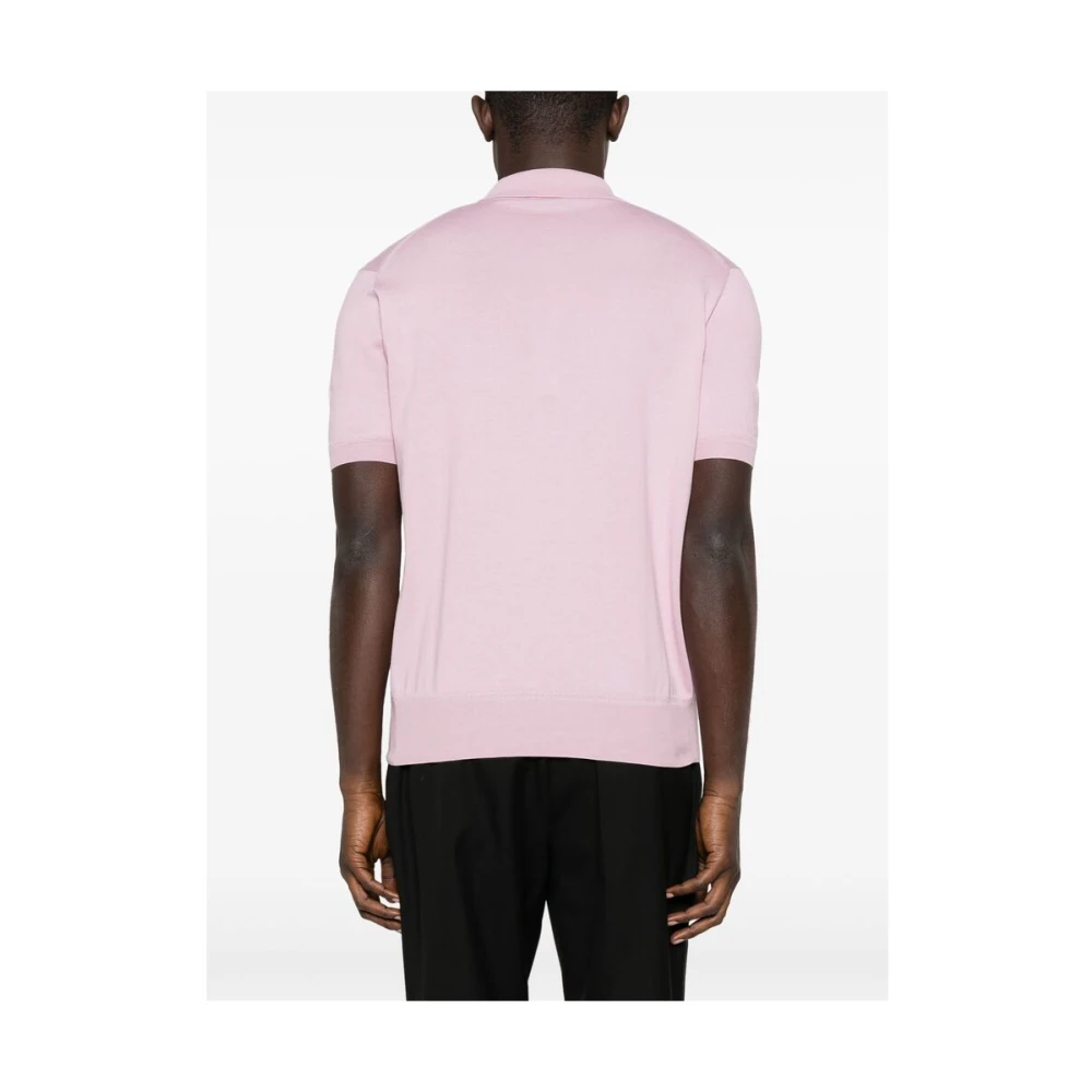 Tom Ford Rose Pink Polo Sweater Pink Heren