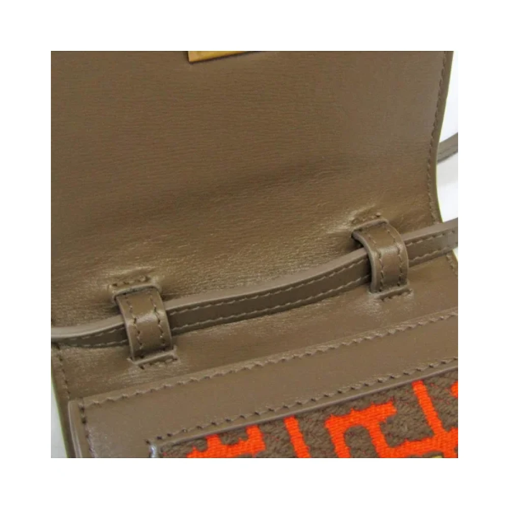 Balmain Pre-owned Leather shoulder-bags Brown Dames