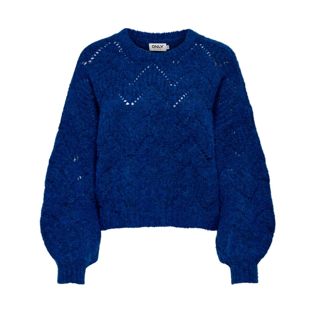 Only Stijlvolle Gebreide Trui Blue Dames