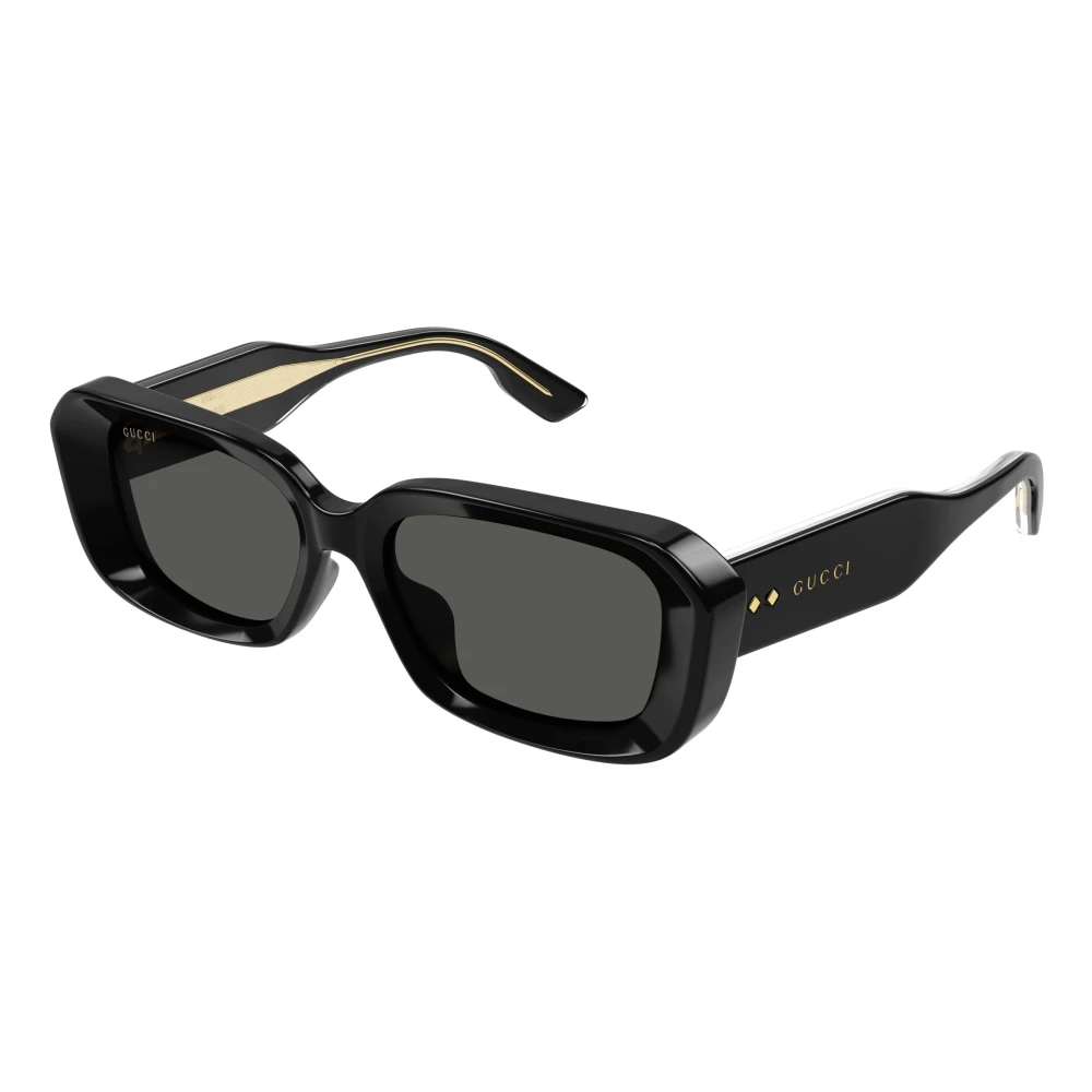 Gucci Women's Black Chunky Square Sunglasses