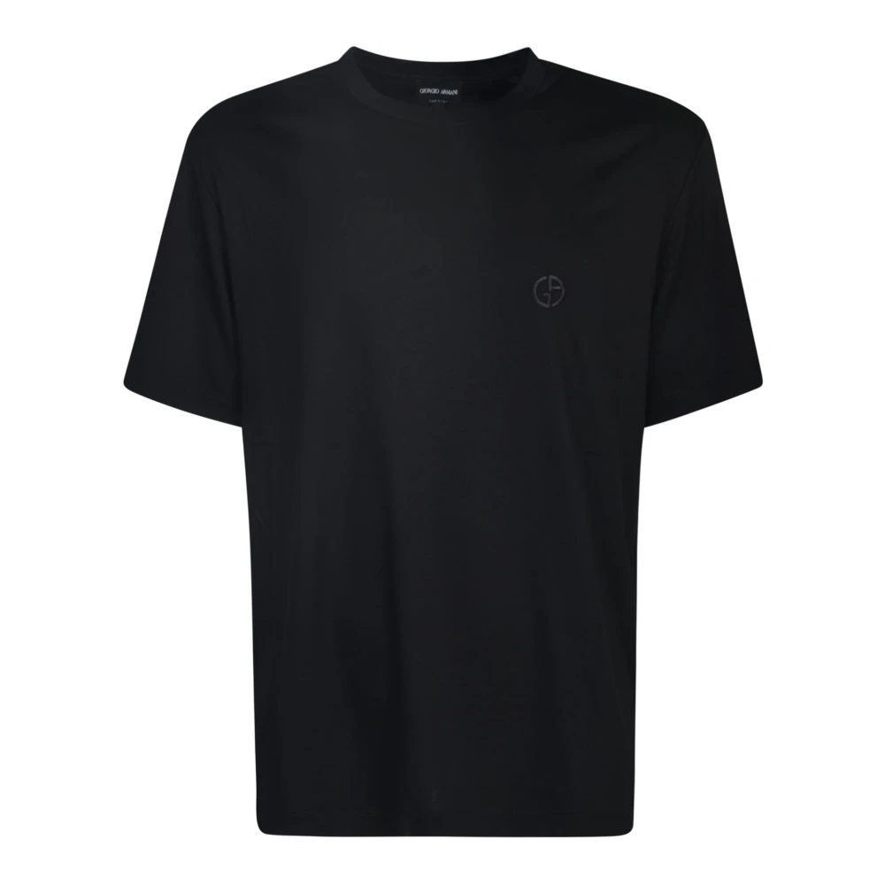 Giorgio Armani Stijlvolle T-shirts en Polos Black Heren